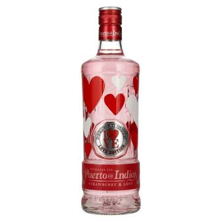 Puerto de Indias STRAWBERRY & LOVE Valentines Edition Gin 37,5% Vol. 0,7l | Spanischer Gin | 🌾 Whisky Ambassador | Online Shop