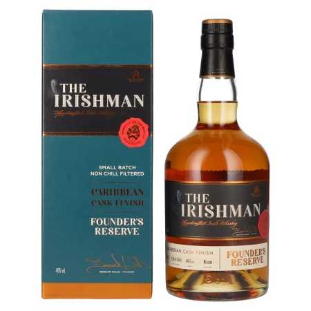 The Irishman FOUNDERS RESERVE Caribbean Cask Finish 46% Vol. 0,7l in Geschenkbox | Irish Whiskey | 🌾 Whisky Ambassador | Online Shop