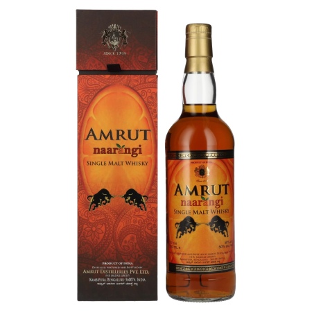 🌾Amrut Indian NAARANGI Single Malt Whisky 50% Vol. 0,7l in Geschenkbox | Whisky Ambassador