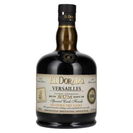 El Dorado Rum VERSAILLES Special Madeira Dry Casks 2005 55,1% Vol. 0,7l | Vienos statinės romas | 🌾 Whisky Ambassador | Online Shop