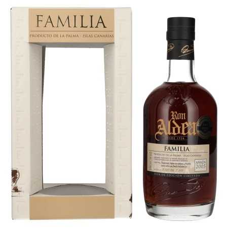 Ron Aldea FAMILIA Edición Limitada Añada 2005 43% Vol. 0,7l in Geschenkbox | Rhum blended | 🌾 Whisky Ambassador | Online Shop