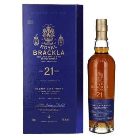 Royal Brackla 21 Years Old Sherry Cask Finish Highland Single Malt 46% Vol. 0,7l in Geschenkbox | Highland Scotch Whisky | 🌾 Whisky Ambassador | Online Shop