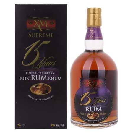 XM SUPREME 15 Years Old Finest Caribbean Rum 40% Vol. 0,7l in Geschenkbox | Ron caribeño | 🌾 Whisky Ambassador | Online Shop