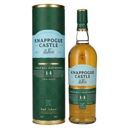 Knappogue Castle 14 Years Old TWIN WOOD Irish Whiskey 46% Vol. 0,7l in Geschenkbox | Irlandese Whiskey | 🌾 Whisky Ambassador | Online Shop