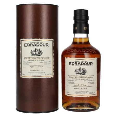 Edradour 12 Years Old Burgundy Cask Highland Single Malt Whisky 2011 48,2% Vol. 0,7l in Geschenkbox