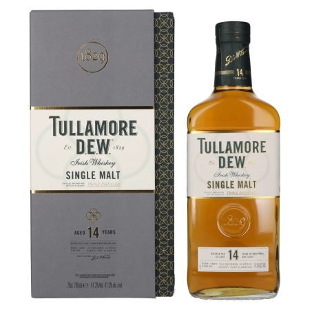 Tullamore D.E.W. 14 Years Old Single Malt Irish Whiskey 41,3% Vol. 0,7l in Geschenkbox | Irländska Whiskey | 🌾 Whisky Ambassador | Online Shop