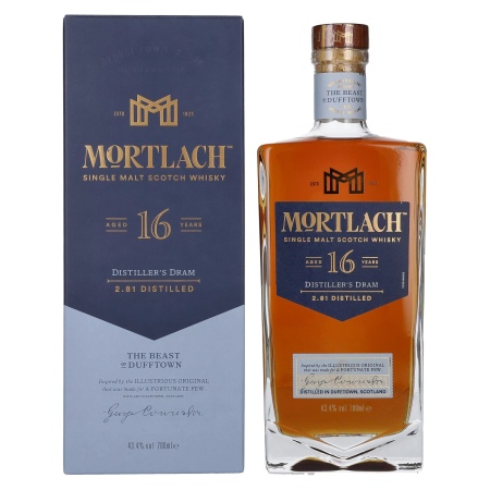 Mortlach 16 Years Old DISTILLER'S DRAM Single Malt 43,4% Vol. 0,7l in Geschenkbox | Speyside Whisky | 🌾 Whisky Ambassador | Online Shop