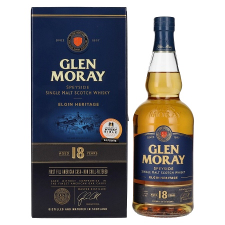 Glen Moray 18 Years Old Elgin Heritage First Fill American Cask 47,2% Vol. 0,7l in Geschenkbox | Speyside Whisky | 🌾 Whisky Ambassador | Online Shop