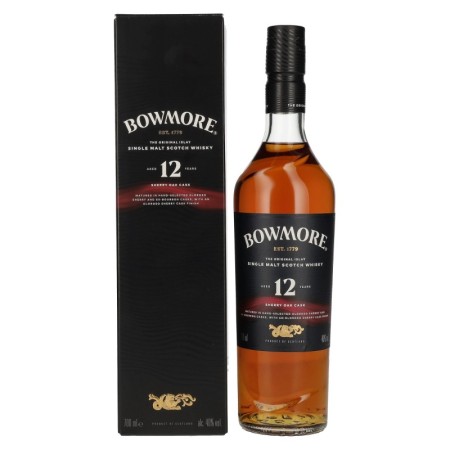 Bowmore 12 Years Old Sherry Oak Cask Islay Single Malt 40% Vol. 0,7l in Giftbox