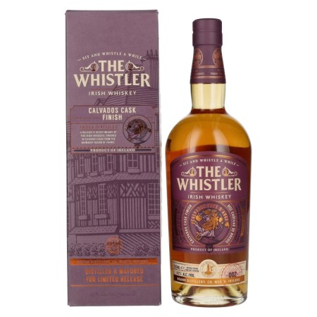 🌾The Whistler Irish Whiskey CALVADOS CASK FINISH GB 43% Vol. 0,7l in Giftbox 