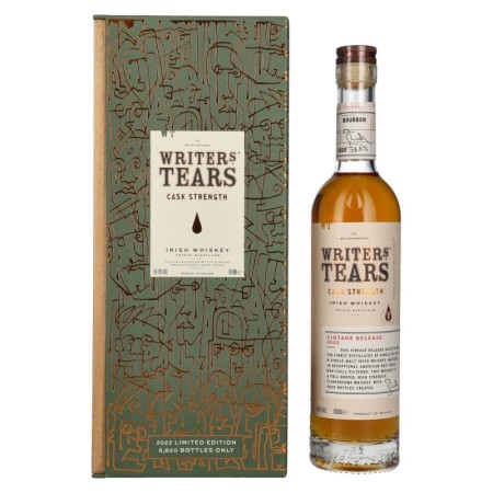 Writer's Tears CASK STRENGTH Irish Whiskey Vintage Release 2022 54,6% Vol. 0,7l in Giftbox