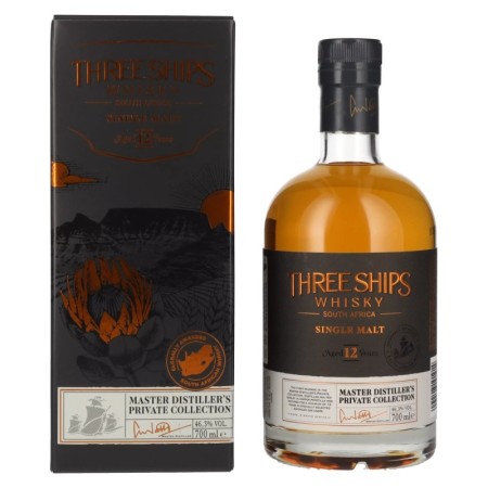 Three Ships 12 Years Old Single Malt Whisky 46,3% Vol. 0,7l in Giftbox