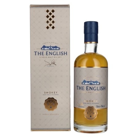 The English Smokey Single Malt Whisky 43% Vol. 0,7l in Giftbox