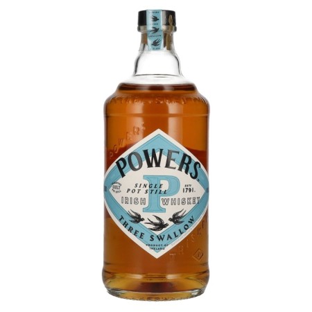 Powers THREE SWALLOW Single Pot Still Irish Whiskey 40% Vol. 0,7l