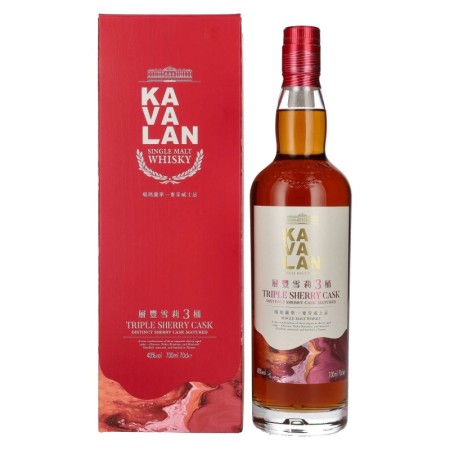 Kavalan TRIPLE SHERRY CASK Single Malt Whisky GB 40% Vol. 0,7l in Giftbox