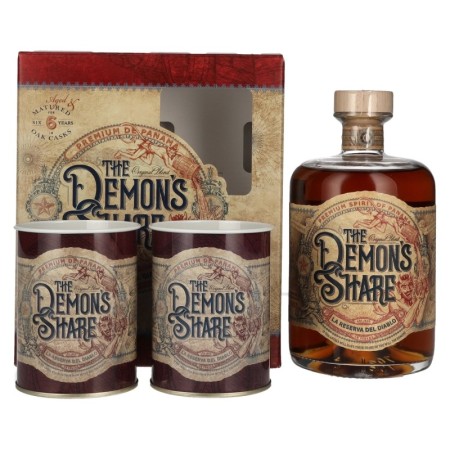 The Demon's Share 6 Years Old Spirit Drink 40% Vol. 0,7l in Giftbox mit 2 Dosen The Demon's Share