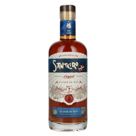 🌾SANTERO 7 Years Old Elixir De Ron Spirit Drink 34% Vol. 0,7l 