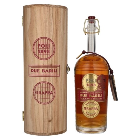 Poli Grappa Barrique Due Barili 40% Vol. 0,7l in Woodbox