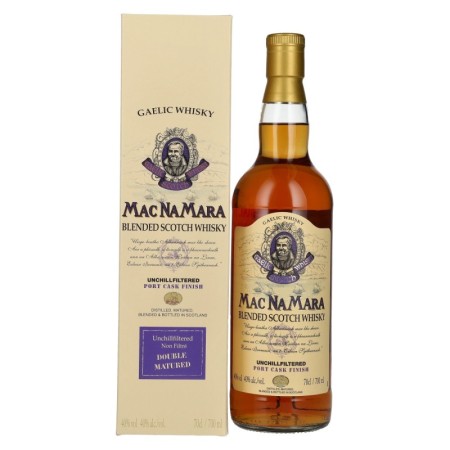 Gaelic Whisky MACNAMARA Port Cask Finish Blended Scotch Whisky 40% Vol. 0,7l in Giftbox