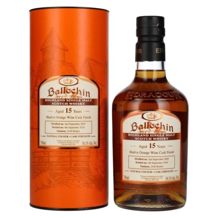 Edradour Ballechin 15 Years Old Huelva Orange Wine Cask Single Malt Cask Strength 2009 54,1% Vol. 0,7l in Giftbox