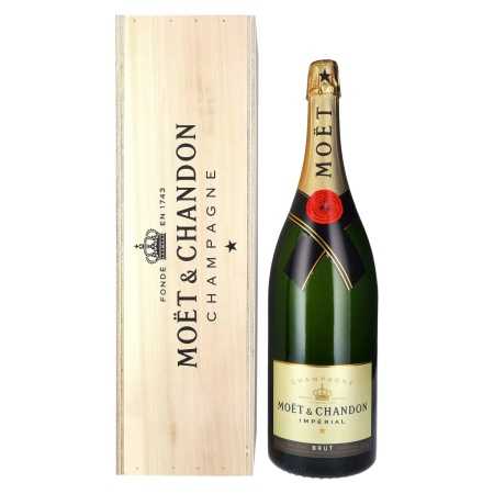 Moët & Chandon Champagne IMPÉRIAL Brut 12% Vol. 3l in Wooden Box | Buy wine | 🌾 Whisky Ambassador | Online Shop