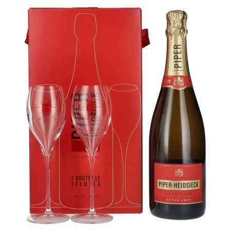 🌾Piper-Heidsieck Champagne CUVÉE BRUT 12% Vol. 0,75l in Geschenkbox mit 2 Gläsern | Whisky Ambassador