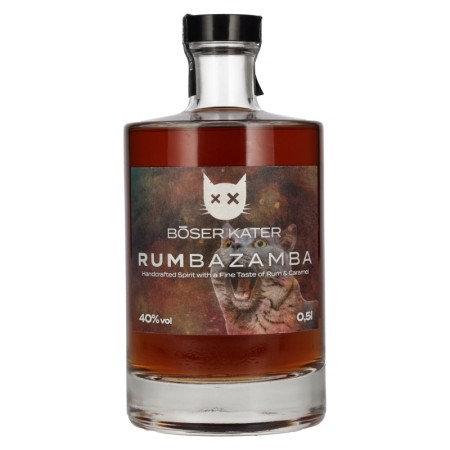 🌾BÖSER KATER RUMbazamba Caramel Toffee Spirit Drink 40% Vol. 0,5l 