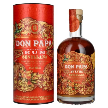 Don Papa Rum Sevillana 40% Vol. 0,7l in Giftbox