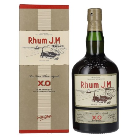 Rhum J.M Très Vieux Rhum Agricole X.O 45% Vol. 0,7l in Giftbox