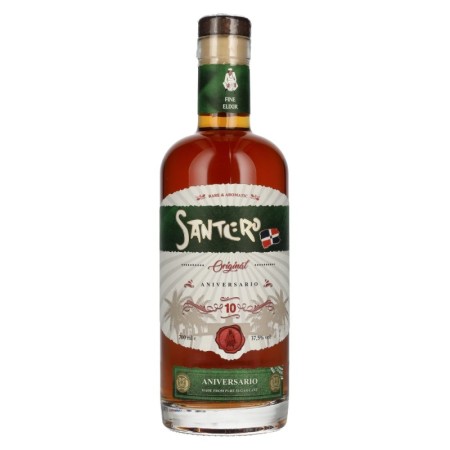 SANTERO 10 Years Old Anniversario Rum 37,5% Vol. 0,7l