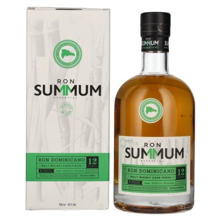 Ron Summum 12 Solera Ron Dominicano MALT WHISKY CASK FINISH 43% Vol. 0,7l in Giftbox