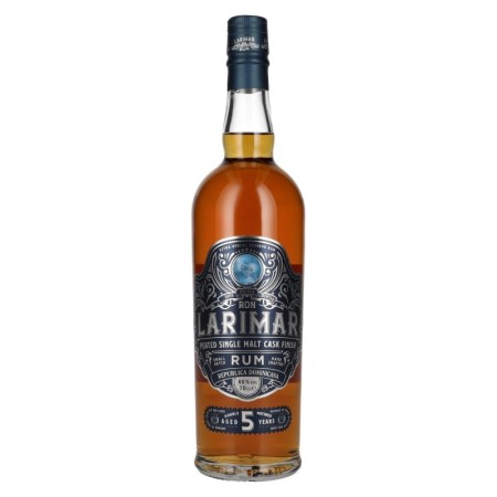 Ron Larimar 5 Years Old Small Batch Rum Peated Single Malt Cask Finish 40% Vol. 0,7l