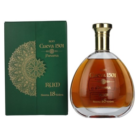 Ron Cueva 1501 Panama 18 Sistema Solera Rum 40% Vol. 0,7l in Giftbox