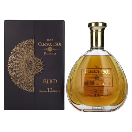 Ron Cueva 1501 Panama 12 Sistema Solera Rum 40% Vol. 0,7l in Giftbox