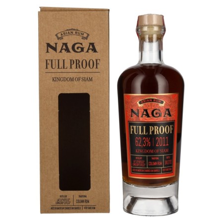 🌾Naga Full Proof Asian Rum KINGDOM OF SIAM 2011 62,3% Vol. 0,7l in Giftbox 