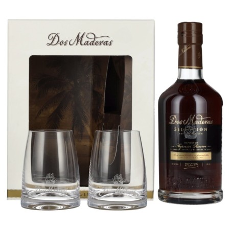 Dos Maderas Selección Superior Reserve Triple Aged Rum 42% Vol. 0,7l in Giftbox mit 2 Gläser