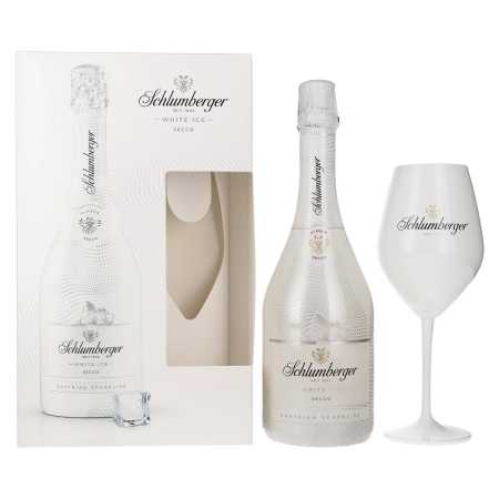 Schlumberger WHITE ICE Austrian Sparkling Secco 11,5% Vol. 0,75l in Geschenkbox mit Ritzenhof Glas | Wein kaufen | 🌾 Whisky Ambassador | Online Shop