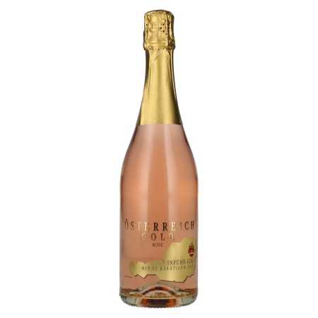 Österreich Gold Rosé - mit 23 Karat Blattgold 9,5% Vol. 0,75l