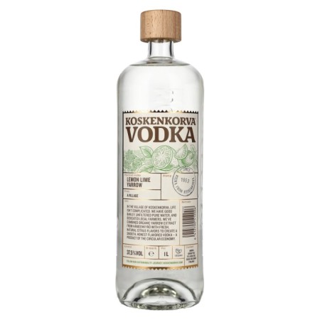 Koskenkorva Vodka LEMON LIME YARROW Flavoured 37,5% Vol. 1l