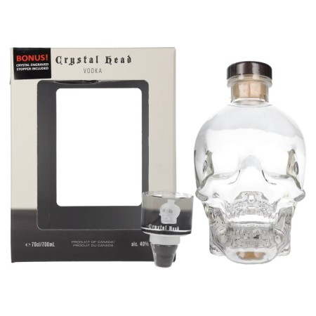 Crystal Head Vodka 40% Vol. 0,7l in Giftbox mit Glasstopper