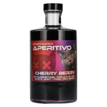 BÖSER KATER Aperitivo Cherry Berry Farbwechsel 15% Vol. 0,5l