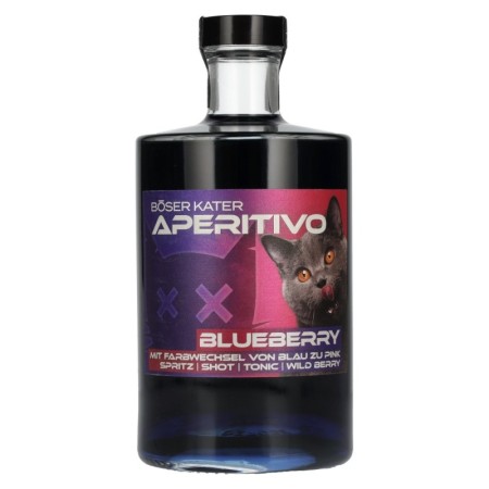 🌾BÖSER KATER Aperitivo Blueberry Farbwechsel 15% Vol. 0,5l 