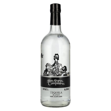 La Cofradia Tres Alegres Compadres Tequila Blanco 100% de Agave 38% Vol. 1l