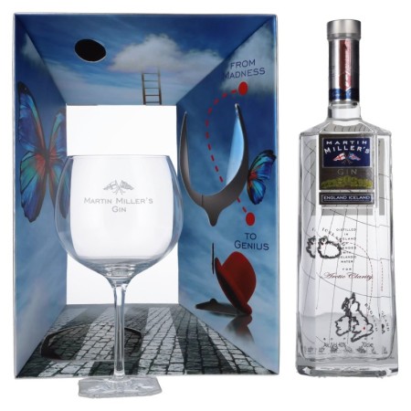 Martin Miller's Gin 40% Vol. 0,7l in Giftbox mit Glas