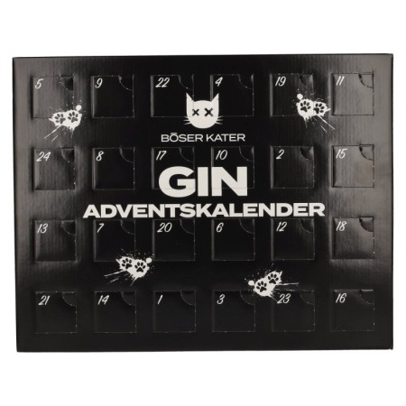 BÖSER KATER Gin Adventskalender 40% Vol. 24x0,025l