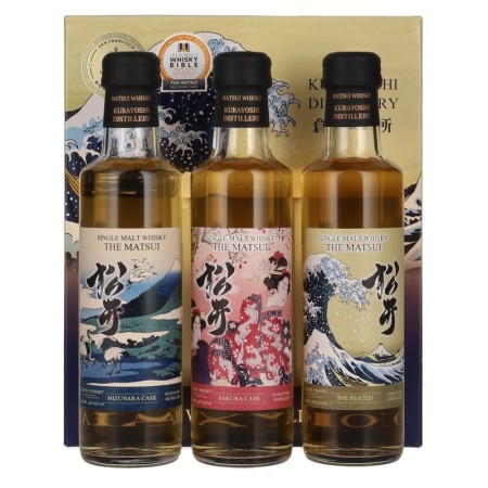 🌾Matsui Whisky THE MATSUI Whisky Collection 43% Vol. 3x0,2l in Giftbox 