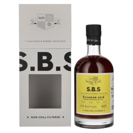 1423 S.B.S ECUADOR Bourbon and Virgin Oak Cask 2016 57% Vol. 0,7l