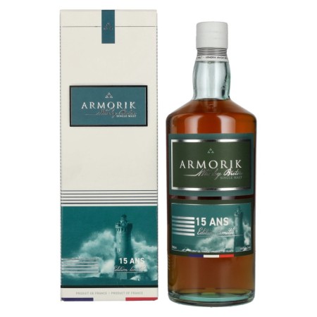 🌾Armorik 15 Ans Whisky Breton Single Malt Edition Limitée 46% Vol. 0,7l in Giftbox 