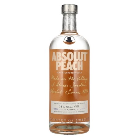 Absolut Peach Flavored Vodka 38% Vol. 1l