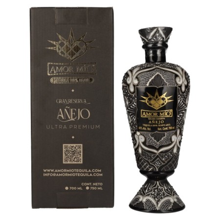 Amor Mío Tequila Gran Reserva Añejo 100% Agave Azul 40% Vol. 0,7l in Giftbox